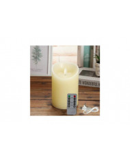 3pcs Bougies sans flamme rechargeables Lumières, Bougies LED Lumière Lisse Scintillement Bougie Lumière