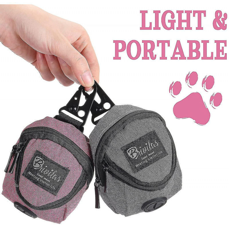 2 Pieces Dog Treats Bag Pet Poop Treat Bag Holder Dog Poop Treat Bag Dispenser Outdoor Holder Carrier Dog Waste [...]