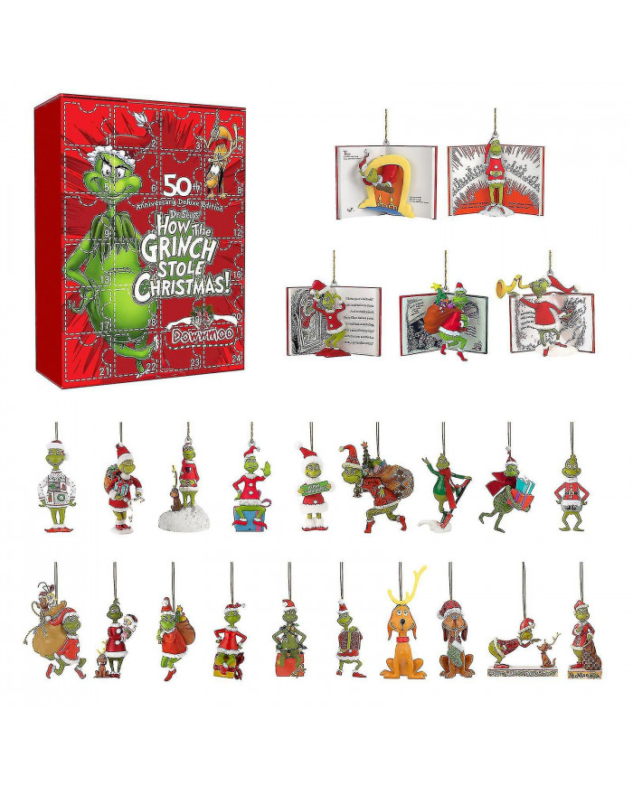 Calendrier de l’Avent 2024 Boîte aveugle de Noël de Noël de nouveau Grinch transfrontalier Monstre aux cheveux [...]