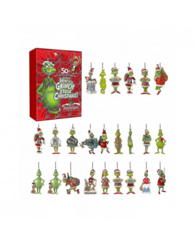 Calendrier de l’Avent 2024 Boîte aveugle de Noël de Noël de nouveau Grinch transfrontalier Monstre aux cheveux [...]