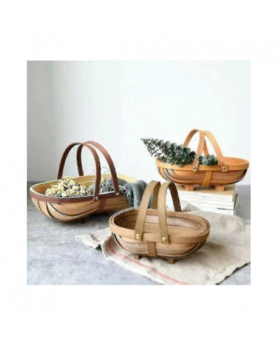 2024 Nouveau panier de fruits et légumes de jardin en bois : Sussex Trug - Décoration de jardin à la maison (m) - [...]