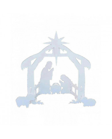 Ensemble de crèche en plein air résistant aux intempéries - scène de nativité extérieure pour les cours et les pelouses