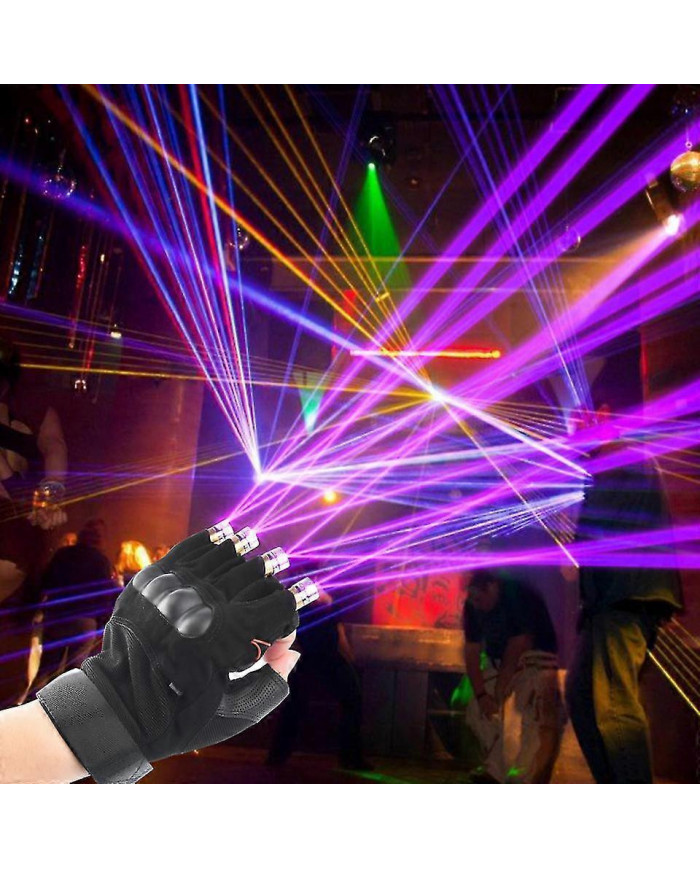 Gants Laser RVB Multi-lignes 4 Têtes Disco Laser Dj Beam Lumière de scène pour le spectacle de danse des doigts [...]