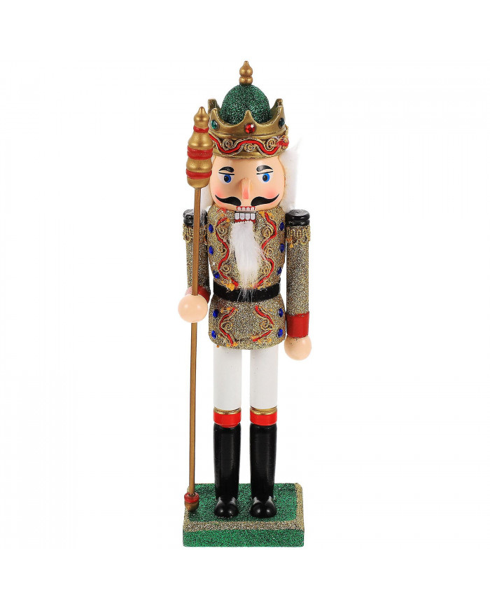 Noël Dessin animé en bois Soldat Casse-Noisette Adorer Bureau Creative Wood Puppet Ornement