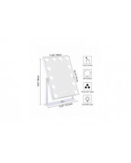 Hollywood Mirror 12 Ampoules Led Hollywood Mirror, 3 modes d’éclairage couleur (ampoules uniquement)