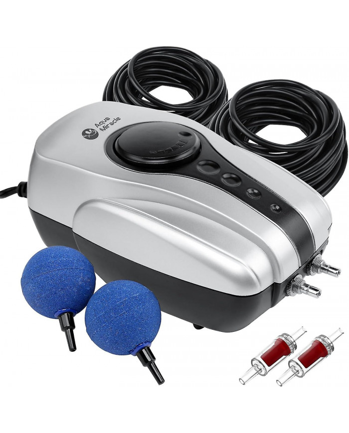 Aérateur d’étang de pompe à air d’étang de koï pour étang jusqu’à 1000 gallons Kit d’aération d’étang tout-en-un [...]