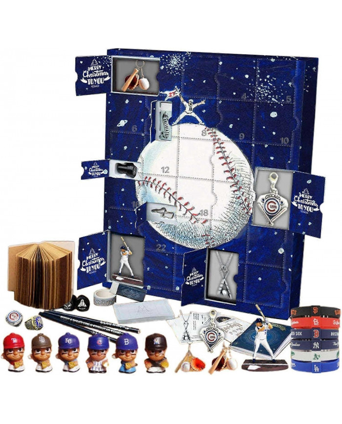 Calendrier de l’Avent 2024 Noël Baseball Countdown, Calendrier de l’Avent Baseball avec 24 petites portes, 24 [...]