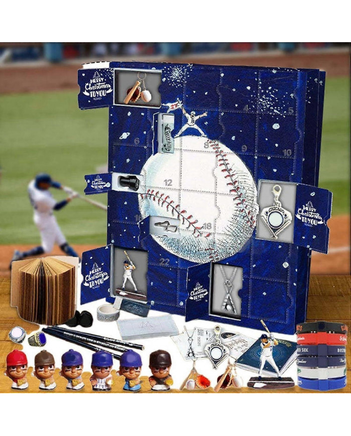 Calendrier de l’Avent 2024 Noël Baseball Countdown, Calendrier de l’Avent Baseball avec 24 petites portes, 24 [...]