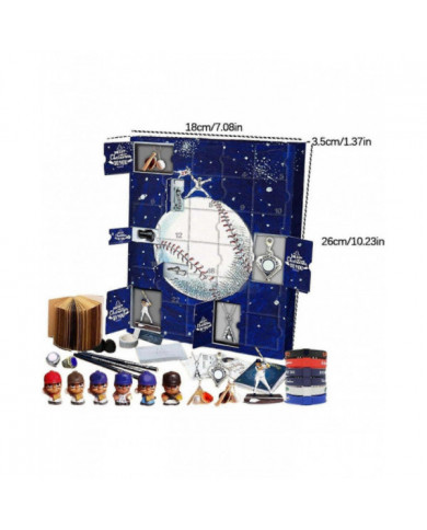Calendrier de l’Avent 2024 Noël Baseball Countdown, Calendrier de l’Avent Baseball avec 24 petites portes, 24 [...]