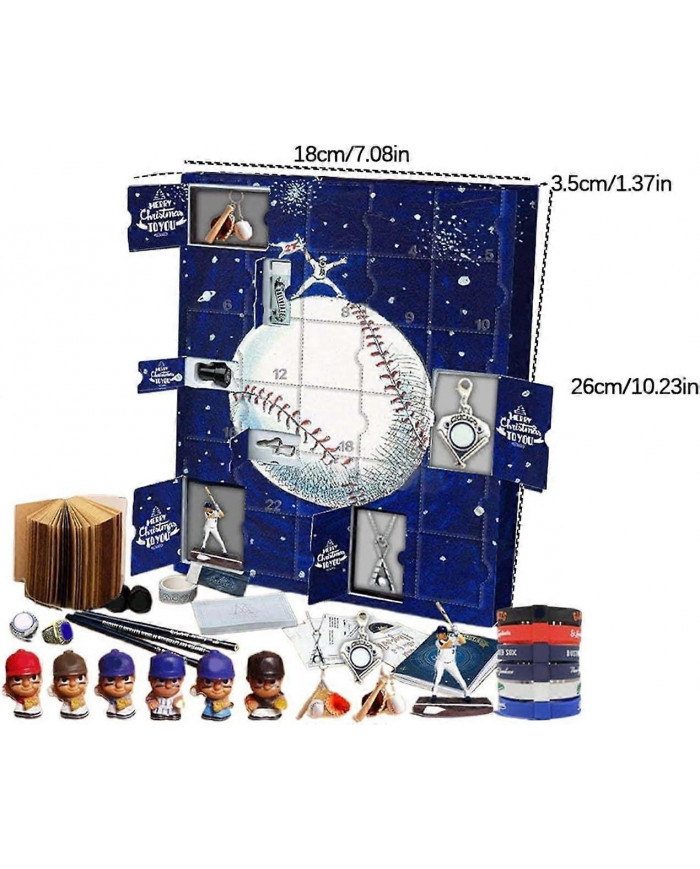 Calendrier de l’Avent 2024 Noël Baseball Countdown, Calendrier de l’Avent Baseball avec 24 petites portes, 24 [...]