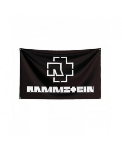 3x5ft Rammste Rock Band Flag Polyester Digital Printing Music Memorabilia Bannière pour Décor