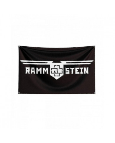 3x5ft Rammste Rock Band Flag Polyester Digital Printing Music Memorabilia Bannière pour Décor