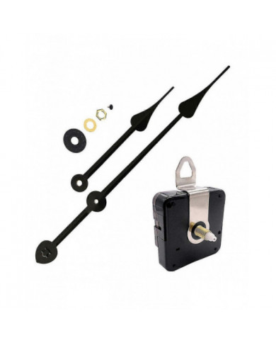 18mm Shaft Clock Movement Mechanism Diy Repair Kit avec heures minutes aiguilles