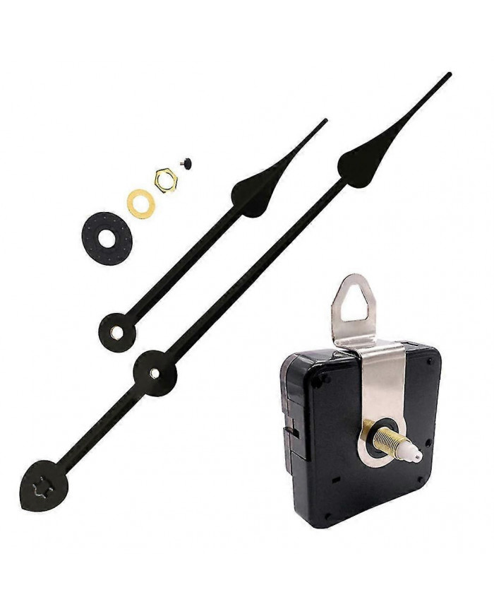 18mm Shaft Clock Movement Mechanism Diy Repair Kit avec heures minutes aiguilles