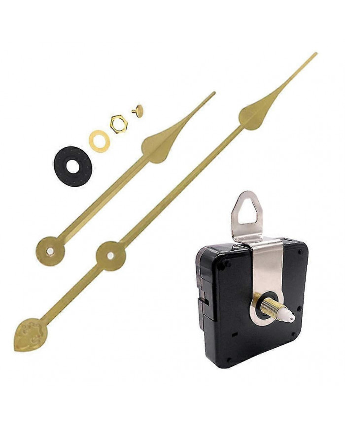 18mm Shaft Clock Movement Mechanism Diy Repair Kit avec heures minutes aiguilles
