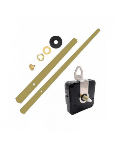 18mm Shaft Clock Movement Mechanism Diy Repair Kit avec heures minutes aiguilles