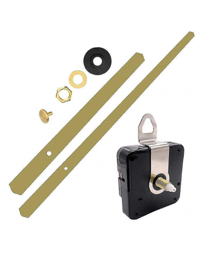 18mm Shaft Clock Movement Mechanism Diy Repair Kit avec heures minutes aiguilles
