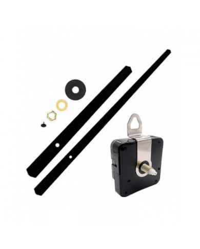 18mm Shaft Clock Movement Mechanism Diy Repair Kit avec heures minutes aiguilles