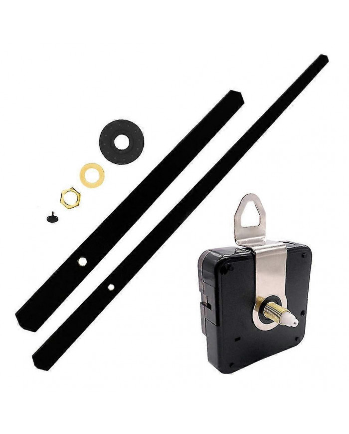 18mm Shaft Clock Movement Mechanism Diy Repair Kit avec heures minutes aiguilles