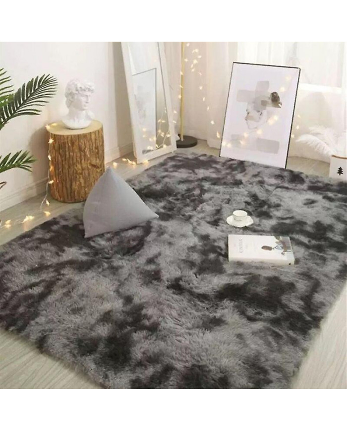 Grand tapis moelleux Salon Décoration Tapis moelleux Tapis épais Chambre Antidérapant Sol Doux Salon Tapis Tapis Solide