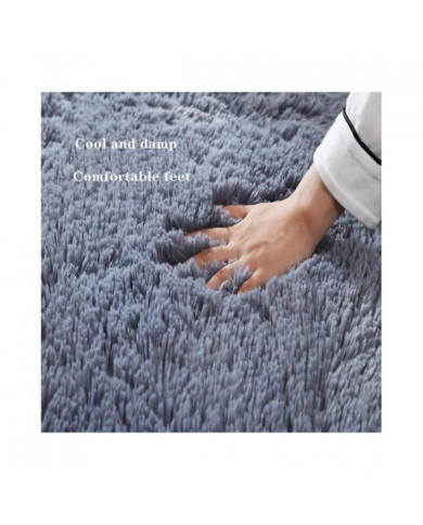 Grand tapis moelleux Salon Décoration Tapis moelleux Tapis épais Chambre Antidérapant Sol Doux Salon Tapis Tapis Solide