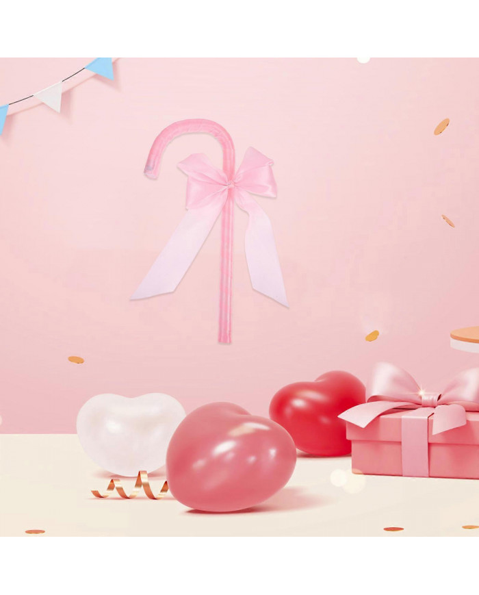 Halloween Party Cane Prop Portable Plastic Bowknot Stick Stage Performance Decorative Staff Prop