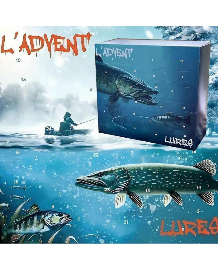 URES 2024, Calendrier de l’Avent Pêche, Cadeaux de Noël Leurre Pêche