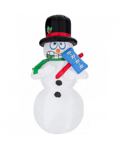 180cm Inflatable Snowman, Christmas Figure Trembling, Christmas Decoration Figure With Led Light