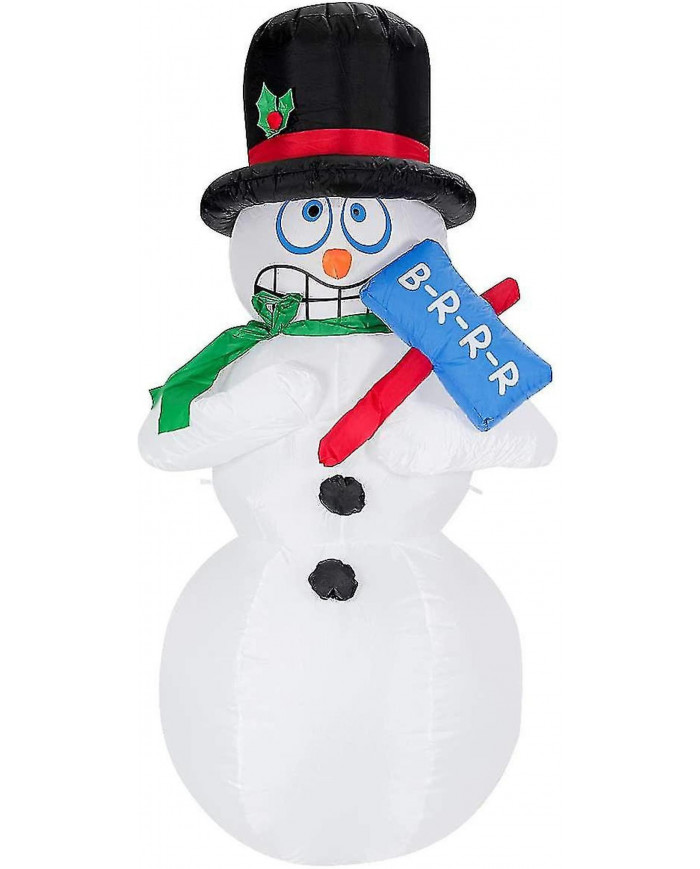 180cm Inflatable Snowman, Christmas Figure Trembling, Christmas Decoration Figure With Led Light