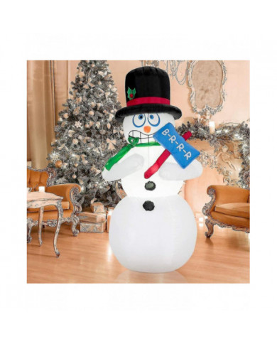 180cm Inflatable Snowman, Christmas Figure Trembling, Christmas Decoration Figure With Led Light