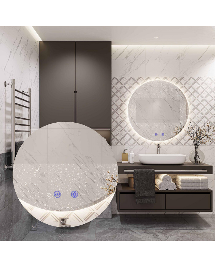 Miroir Led 80cm Hzj080