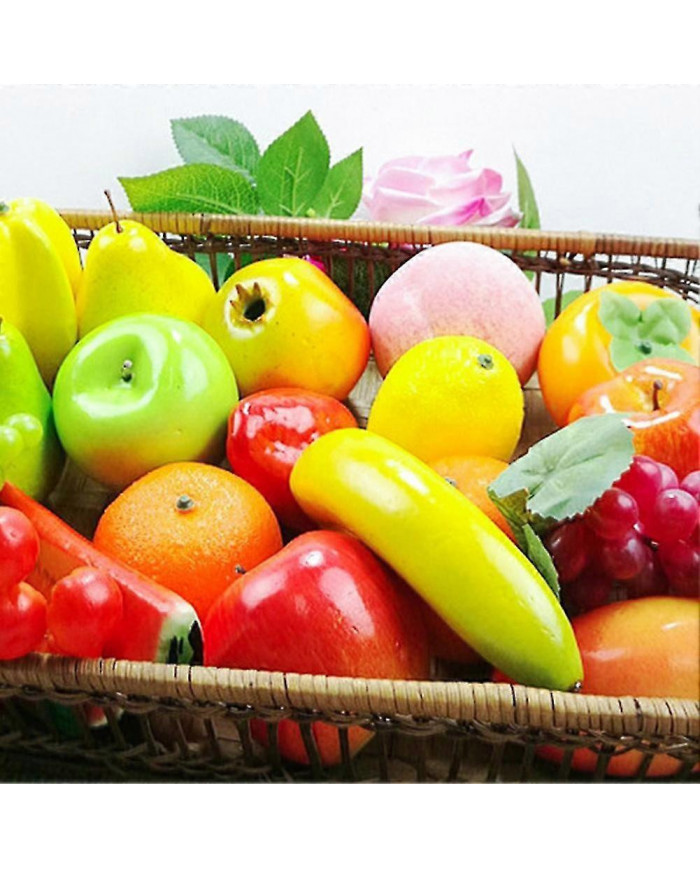 Fruit artificiel banane Orange citron réaliste photographie Prop Home Decor