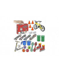 Mini Finger Skateboard Calendrier de l’Avent 24 jours Noël avec planche colorée pour enfants adolescents adultes