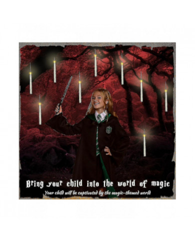 Décorations, 12pcs flottant led avec baguette à distance, bougies sans flamme suspendues, décor chaud vacillant