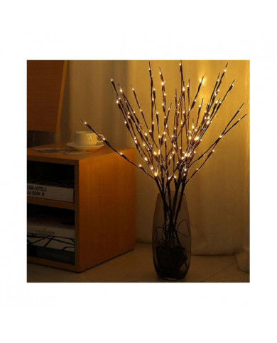 3pcs LED Lighted Willow Branches Lamp 60 Bulbs Artificial Flexible Twig Decoration