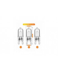 20pcs G9 Ampoules halogènes, 25w Clear Halogen Dimmable, blanc chaud 2800k pour lustres, pendentifs, l