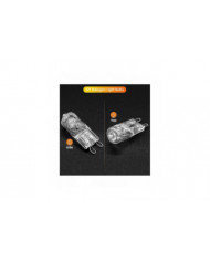 20pcs G9 Ampoules halogènes, 25w Clear Halogen Dimmable, blanc chaud 2800k pour lustres, pendentifs, l