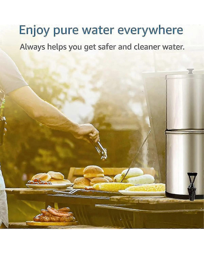 Remplacement pour filtre à eau au fluorure 2 et 2 compatible avec le système de filtration d’eau par gravité noire