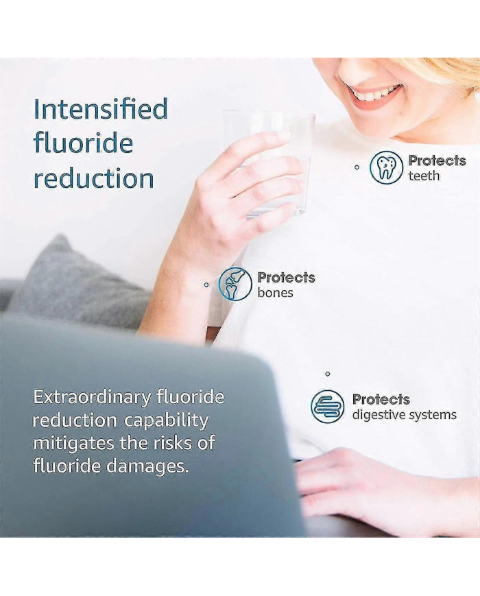 Remplacement pour filtre à eau au fluorure 2 et 2 compatible avec le système de filtration d’eau par gravité noire