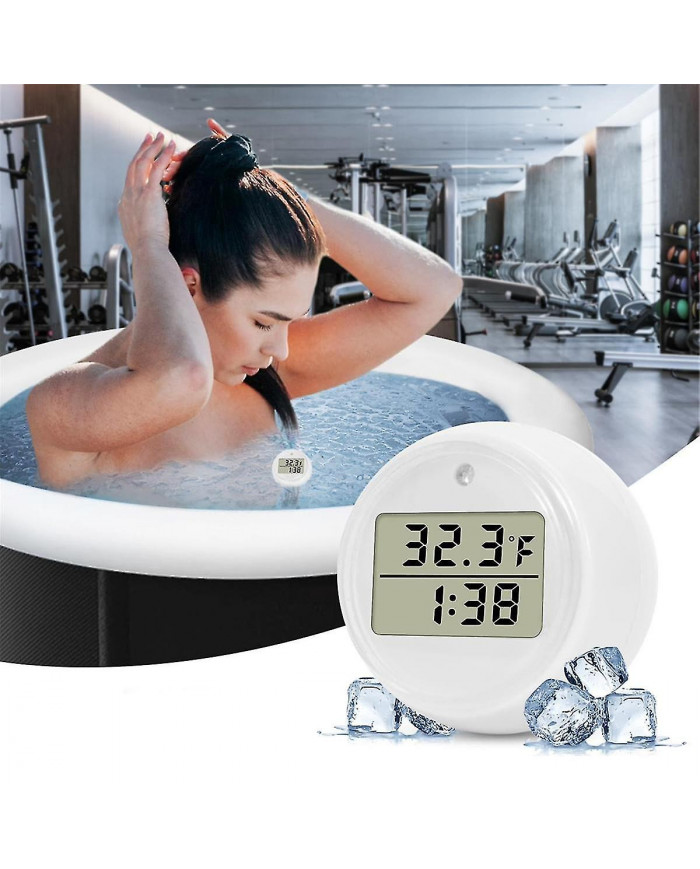 Thermomètre et minuterie de bain de glace, thermomètre à eau pour bain de glace, accessoires de bain de glace [...]