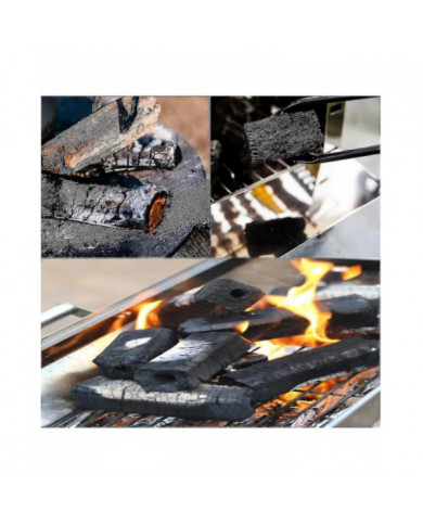 Pinces à bois de chauffage, 40cm Heavy Duty Firewood Tongs Fireplace Accessoires Coutellerie Cheminée Anti-brûlure Fi