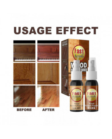 Bois décapant les rayures, enlèvement des rayures de parquet, spray de réparation de rayures à action rapide pour [...]