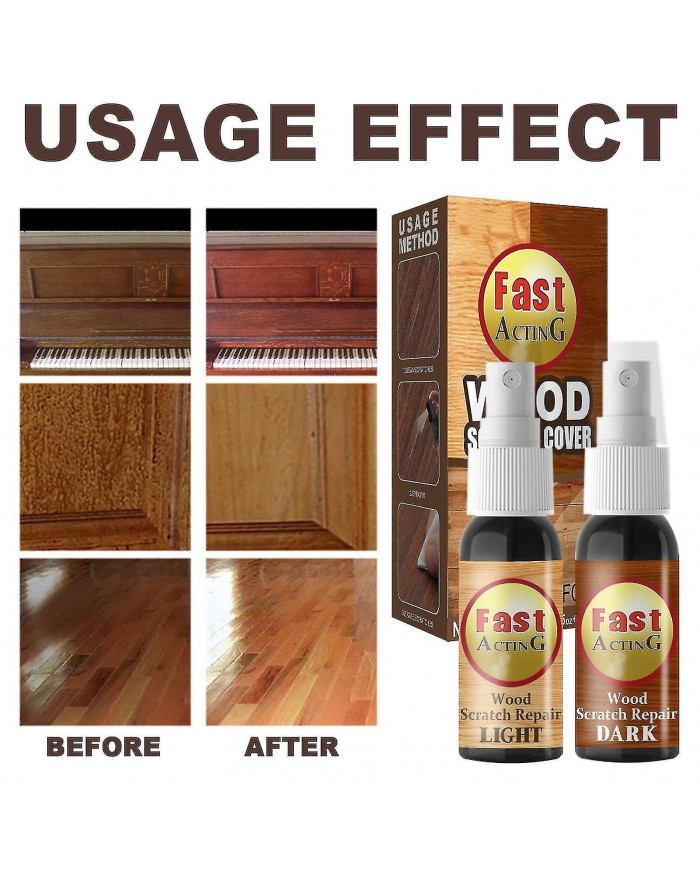 Bois décapant les rayures, enlèvement des rayures de parquet, spray de réparation de rayures à action rapide pour [...]