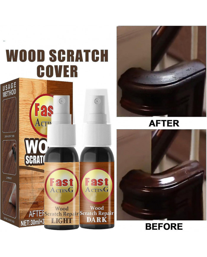 Bois décapant les rayures, enlèvement des rayures de parquet, spray de réparation de rayures à action rapide pour [...]