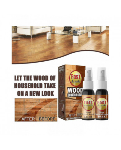 Bois décapant les rayures, enlèvement des rayures de parquet, spray de réparation de rayures à action rapide pour [...]
