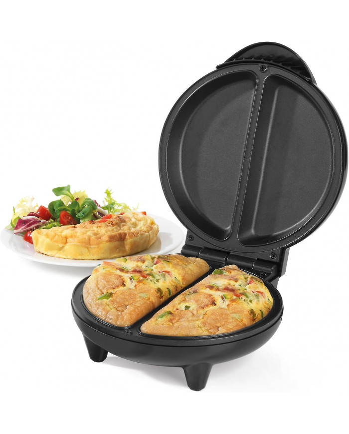 EK2716 Cuiseur à oeufs double double avec plaques antiadhésives, multicuiseur électrique à remplissage profond, [...]