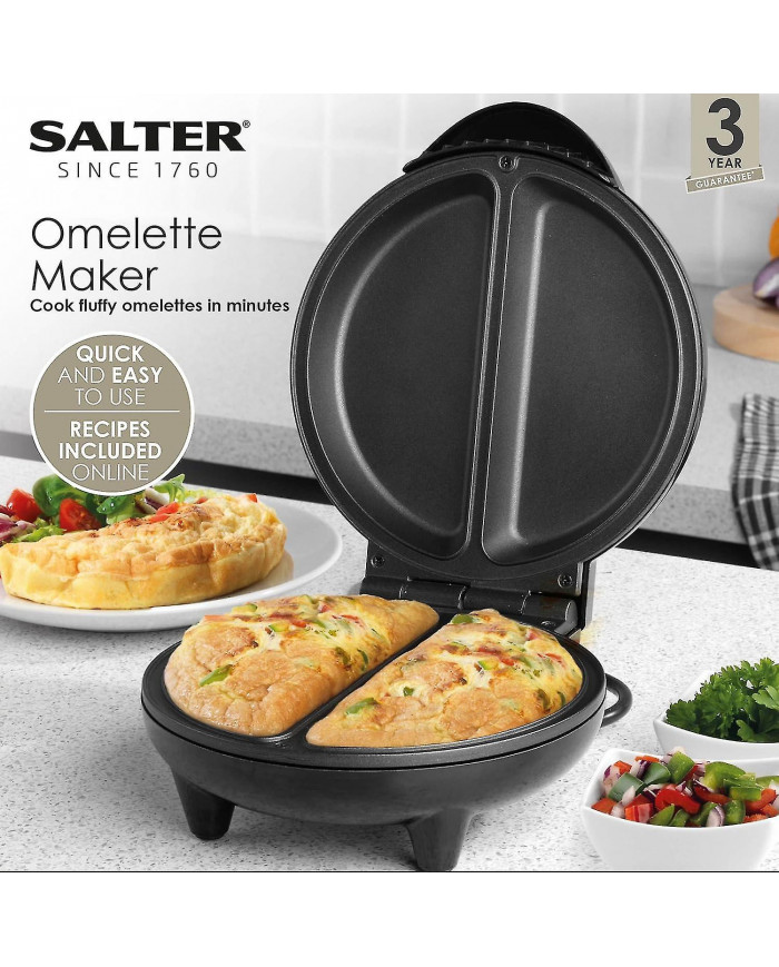 EK2716 Cuiseur à oeufs double double avec plaques antiadhésives, multicuiseur électrique à remplissage profond, [...]