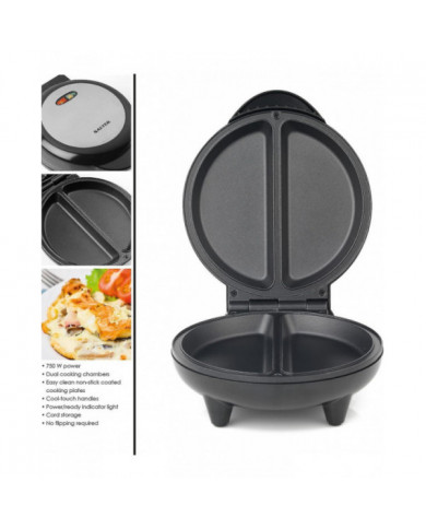 EK2716 Cuiseur à oeufs double double avec plaques antiadhésives, multicuiseur électrique à remplissage profond, [...]