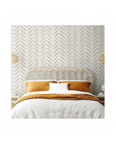 Chevron Brush Marks Papier peint Holden