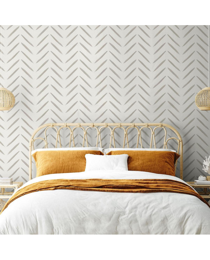 Chevron Brush Marks Papier peint Holden